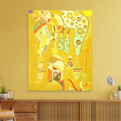 Kandinsky - Zonder titel, 1941 kunstwerk Canvas Afdruk (Insitu (Woonkamer))