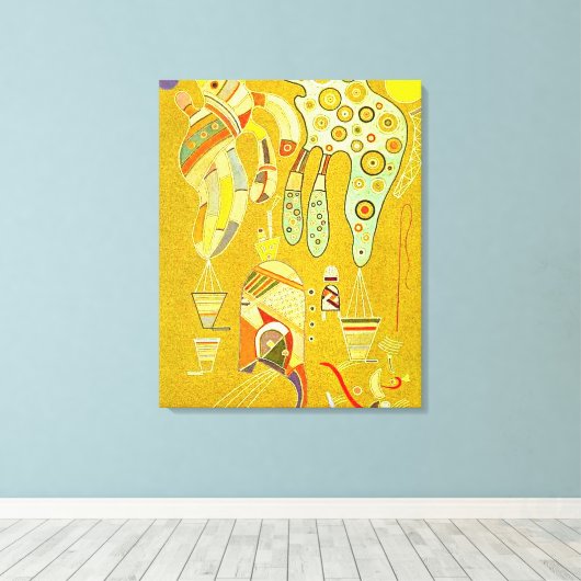 Kandinsky - Zonder titel, 1941 kunstwerk Canvas Afdruk (Insitu (Houten vloer))