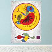 KANDINSKY - ZONDER TITEL - c. 1944 - Bauhaus - Canvas Afdruk (Insitu (Houten vloer))