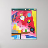 KANDINSKY - ZWARE RODE KLEUR (Schweres Rot) - 1924 Canvas Afdruk (Voorkant)