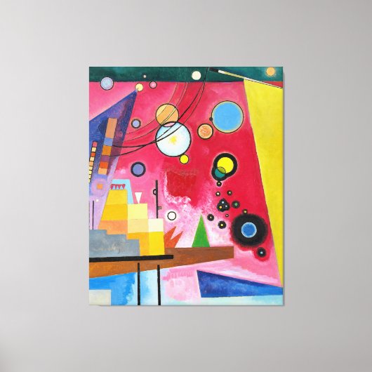 KANDINSKY - ZWARE RODE KLEUR (Schweres Rot) - 1924 Canvas Afdruk (Voorkant)