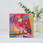 Kandinsky - Zware Rood Kaart (Staand voorkant)
