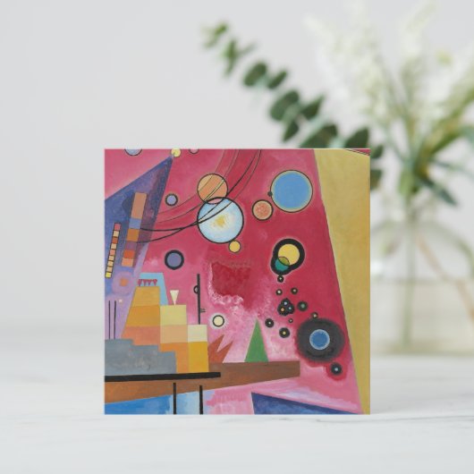 Kandinsky - Zware Rood Kaart (Staand voorkant)