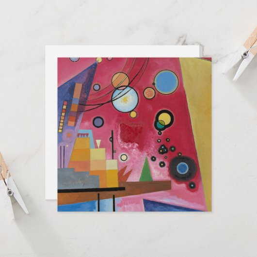 Kandinsky - Zware Rood Kaart (Voorkant / Achterkant in situ)