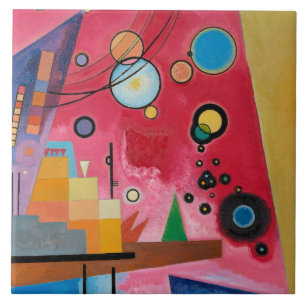 Kandinsky - Zware Rood Tegeltje
