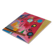 Kandinsky - Zware Rood Tegeltje (Zijkant)