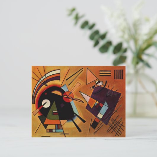 Kandinsky - Zwart en Paars, Briefkaart (Staand voorkant)