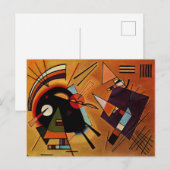Kandinsky - Zwart en Paars, Briefkaart (Voorkant / Achterkant)