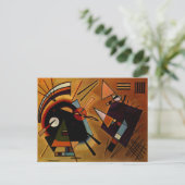 Kandinsky - Zwart en Paars, Briefkaart (Staand voorkant)