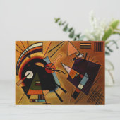 Kandinsky - Zwart en Paars Kaart (Staand voorkant)