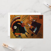 Kandinsky - Zwart en Paars Kaart (Voorkant / Achterkant in situ)