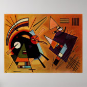 Kandinsky - Zwart en Paars, Poster (Voorkant)