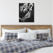 KANDINSKY - ZWART OP WIT (Blanc sur Noir) - 1937 Canvas Afdruk (Insitu (Slaapkamer))