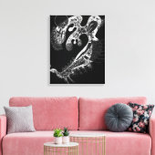 KANDINSKY - ZWART OP WIT (Blanc sur Noir) - 1937 Canvas Afdruk (Insitu (Woonkamer))