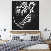 KANDINSKY - ZWART OP WIT (Blanc sur Noir) - 1937 Canvas Afdruk (Insitu (Slaapkamer))