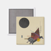 Kandinsky - Zwart Relatie Magneet (Voorkant / Achterkant)
