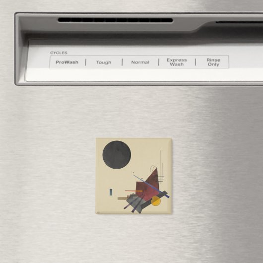 Kandinsky - Zwart Relatie Magneet (Insitu (Vaatwasser))