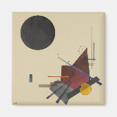 Kandinsky - Zwart Relatie Magneet (Voorkant)