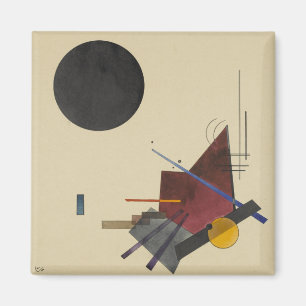 Kandinsky - Zwart Relatie Magneet