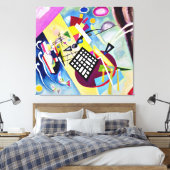 KANDINSKY - ZWART ROOSTER - 1922 - Bauhaus - Canvas Afdruk (Insitu (Slaapkamer))