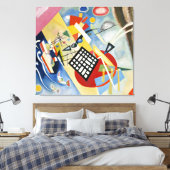 KANDINSKY - ZWART ROOSTER (1922) - Bauhaus - Canvas Afdruk (Insitu (Slaapkamer))