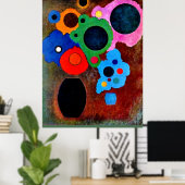 Kandinsky - Zwart Toenemend, Poster (Thuiskantoor)