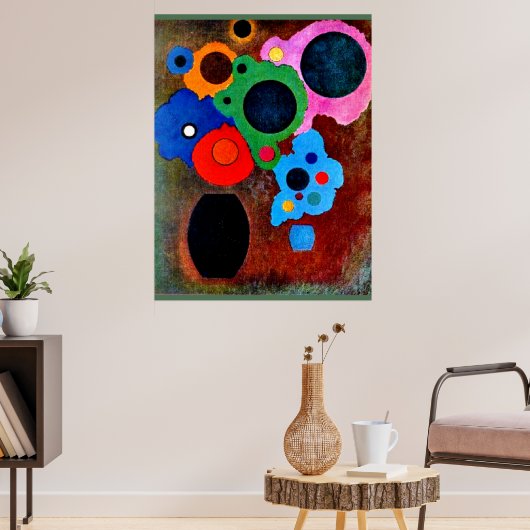 Kandinsky - Zwart Toenemend, Poster (Woonkamer 3)
