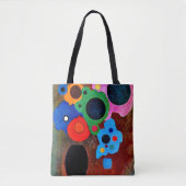Kandinsky - Zwart Toenemend Tote Bag (Voorkant)