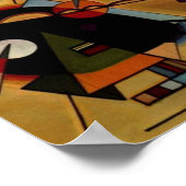 Kandinsky Zwart Violet Abstract Schilderij Poster (Hoek)