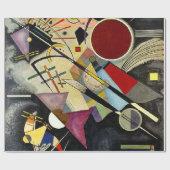 Kandinsky - Zwarte begeleiding Cadeaupapier (Vlak)