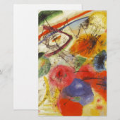 Kandinsky Zwarte Streken Abstract Schilderij Briefpapier (Voorkant / Achterkant)