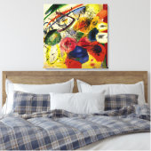 Kandinsky - Zwarte streken Canvas Afdruk (Insitu (Slaapkamer))