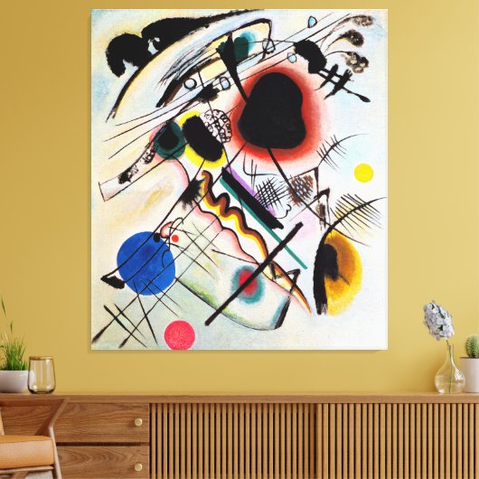 KANDINSKY - ZWARTE VLEK - 1921 - Bauhaus - Canvas Afdruk (Insitu (Woonkamer))