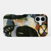 Kandinsky zwartvlek abstract kunstwerk iPhone 16 hoesje (Achterkant horizontaal)