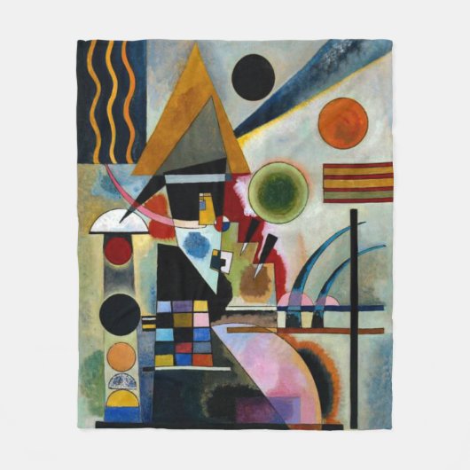 Kandinsky - Zwingend, beroemd schilderij, Fleece Deken (Voorkant)