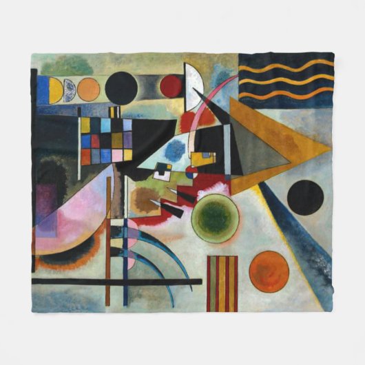 Kandinsky - Zwingend, beroemd schilderij, Fleece Deken (Voorkant (Horizontaal))
