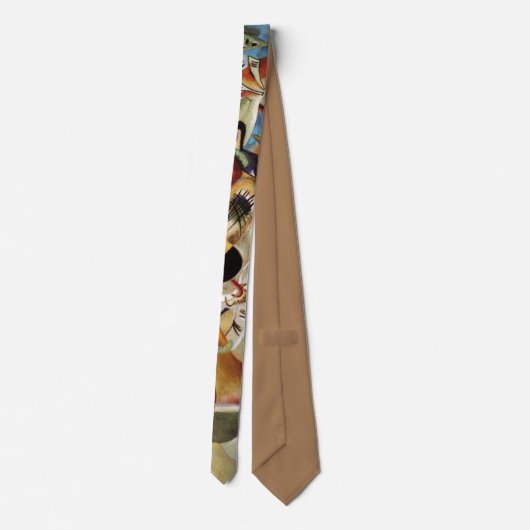 Kandinsky's Abstracte compositie schilderen Stropdas (Achterkant)