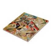 Kandinsky's Abstracte compositie schilderen Tegeltje (Zijkant)