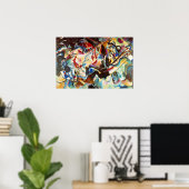 Kandinsky's abstracte kunstwerk, Compositie VI, Poster (Thuiskantoor)