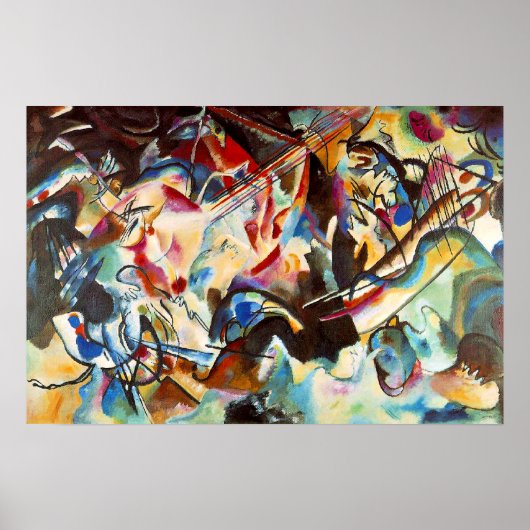 Kandinsky's abstracte kunstwerk, Compositie VI, Poster (Voorkant)