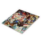 Kandinsky's abstracte kunstwerk, Compositie VI, Tegeltje (Zijkant)