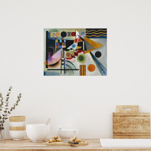 Kandinsky's Abstracte schilderijen doorgeven Poster (Keuken)