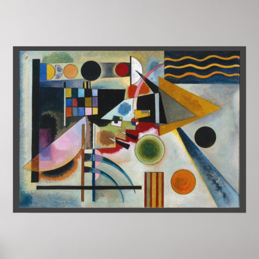 Kandinsky's Abstracte schilderijen doorgeven Poster (Voorkant)