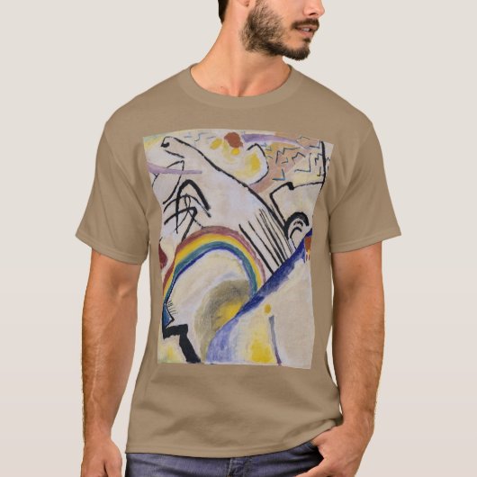 Kandinsky's Abstracte schilderkokers 1910 Dated T-shirt (Voorkant)