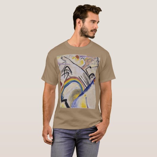 Kandinsky's Abstracte schilderkokers 1910 Dated T-shirt (Voorkant volledig)