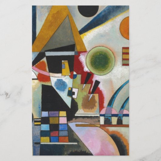 Kandinsky's Abstracte Schilderkunst Swinging Briefpapier (Voorkant)