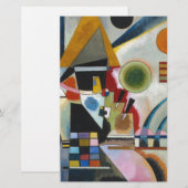 Kandinsky's Abstracte Schilderkunst Swinging Briefpapier (Voorkant / Achterkant)
