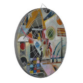 Kandinsky's Abstracte schildpaddenstoel Dartbord (Voorkant Links)