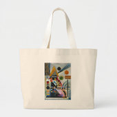 Kandinsky's Abstracte schildpaddenstoel Grote Tote Bag (Voorkant)