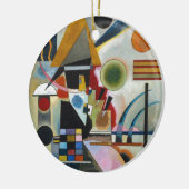 Kandinsky's Abstracte schildpaddenstoel Keramisch Ornament (Links)
